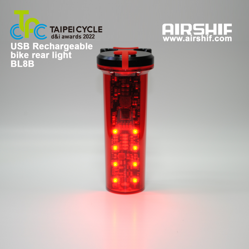 TYPE C USB自行車充電警示燈